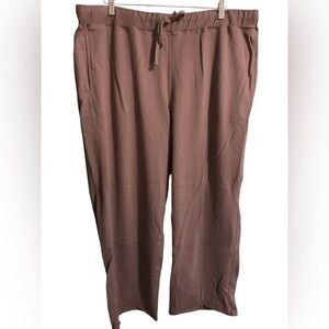 BAREFOOT DREAMS Malibu Brushed Jersey Raw Edge hem pants women’s size 1X 14/16